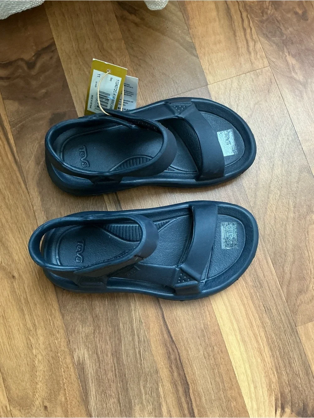NWT Teva kids navy blueSporty boy/girl Hook-and-Loop Sandals